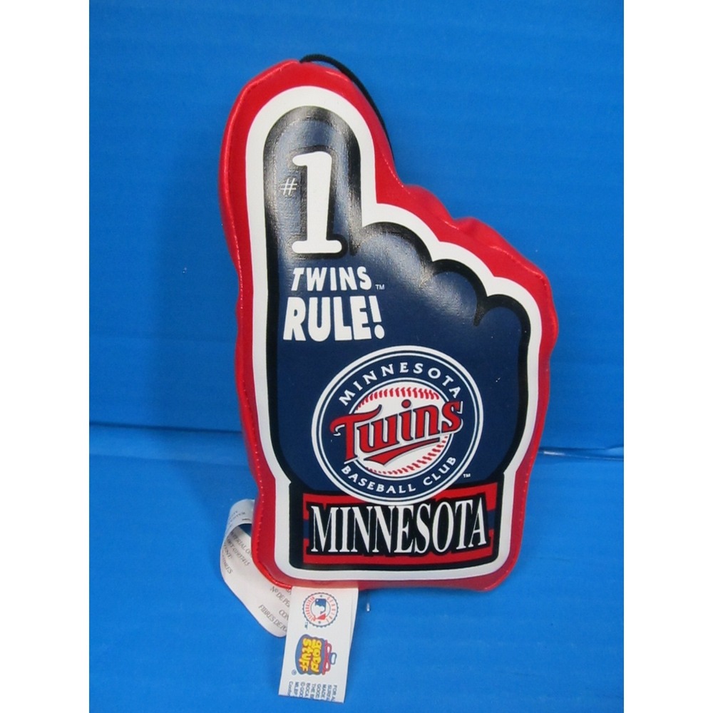 Minnesota Twins MLB Soft Vinyl #1 Fan Hand Good Stuff Twins Rule! 7" Ornament